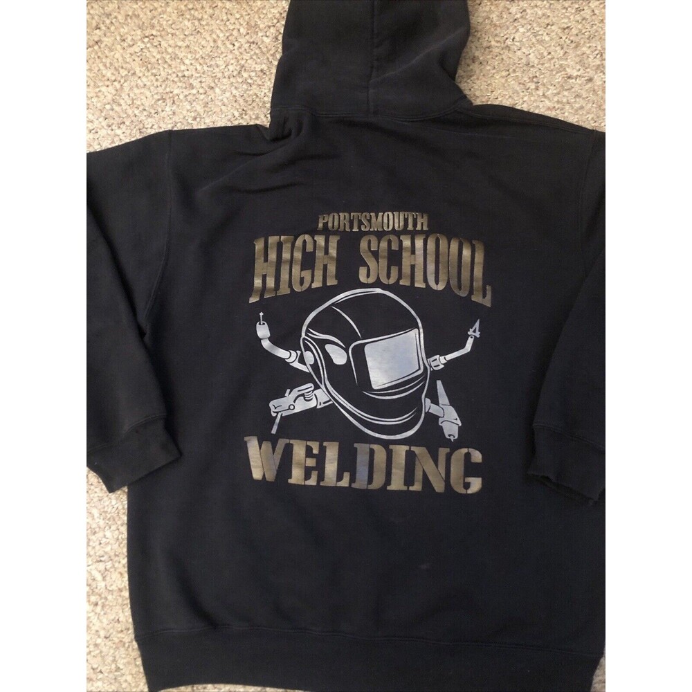 Portsmouth NH High School Welding Hoodie Black‎ Medium